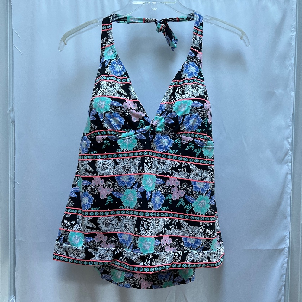 Venus Multicolored Halter Tankini Bathing Suit Top (16)